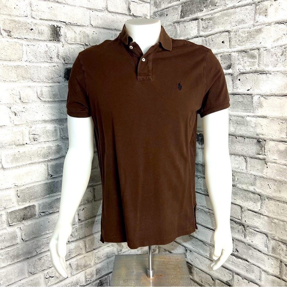Polo by Ralph Lauren Custom Fit Brown Polo Shirt
